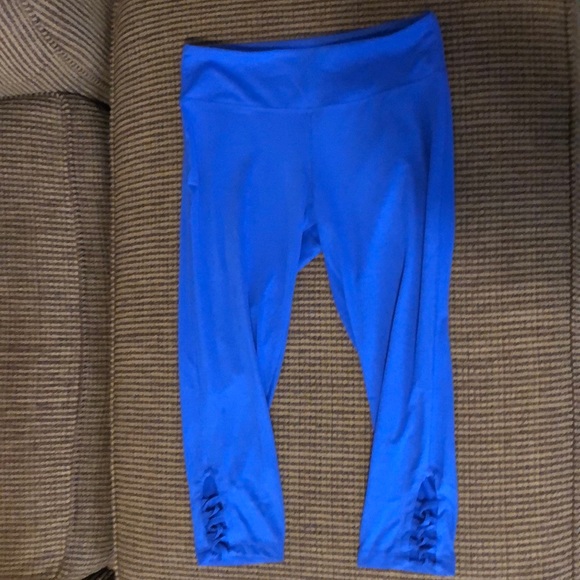 Royal blue cropped legging - Picture 1 of 3